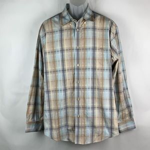 Bugatchi Uomo White Shirt Mens Large